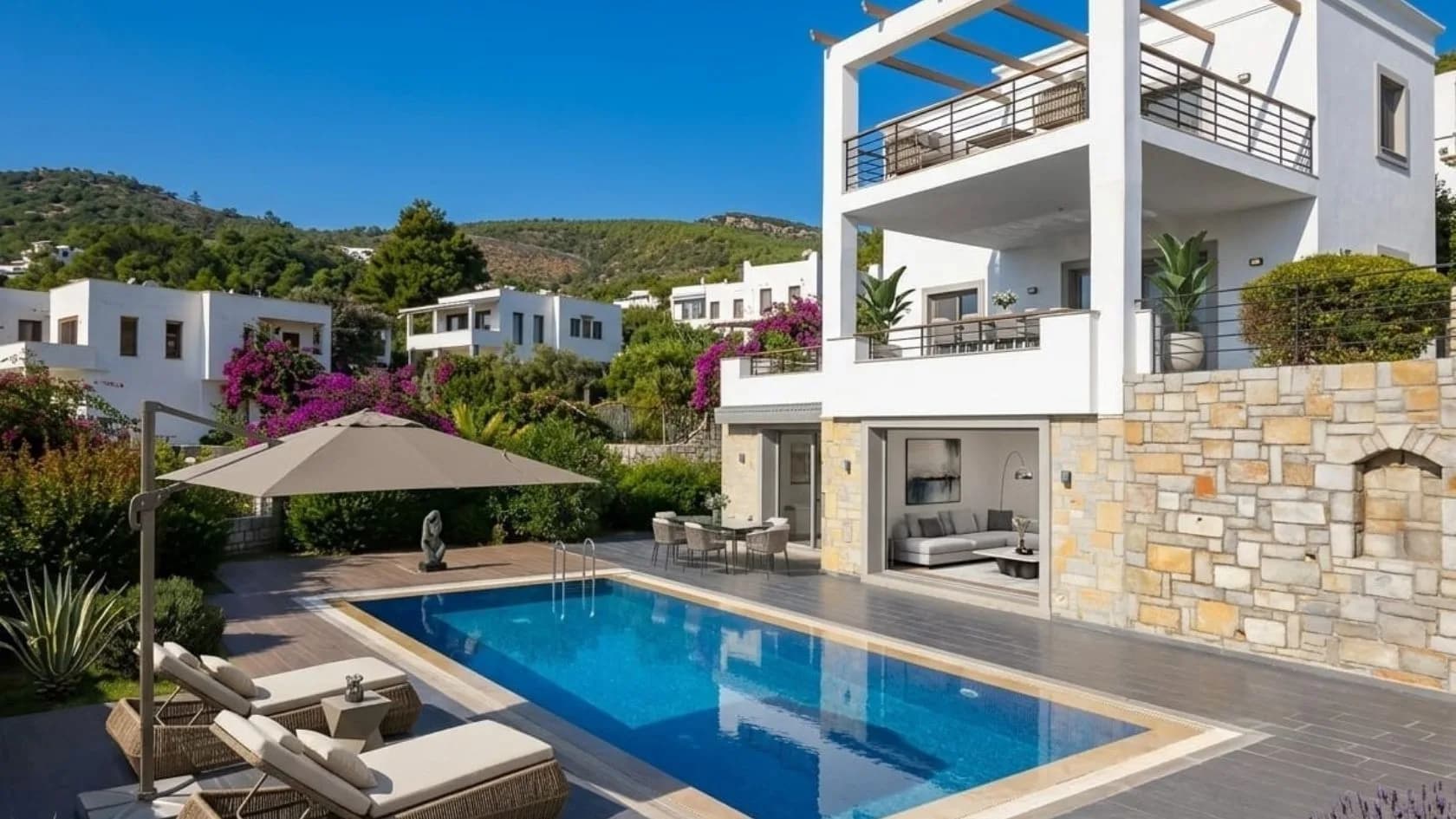 Türkkuyusu'nda Kale ve Marina Manzaralı Villa, Türkkuyusu, Bodrum — Fotoğraf 16